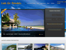 Tablet Screenshot of letsgorentals.com